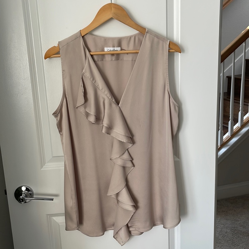 Calvin Klein sleeveless blouse